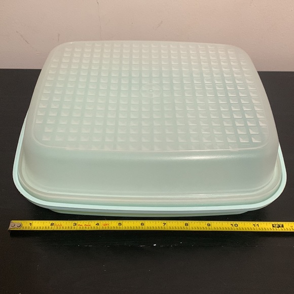 Tupperware Marinator Season N Serve Tenderizer 1295-2 Mint Green Frosted Lid VTG - Picture 10 of 12